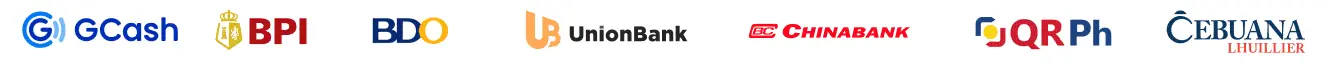 Accepted payment methods